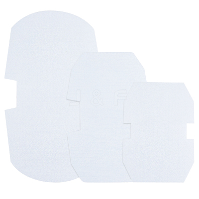 3 Sets 3 Style Non-woven Fabrics Felt Pad & Resin Net FIND-CA0001-99-1