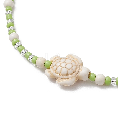 2Pcs Glass Seed Adjustable Braided Beaded Bracelets BJEW-JB11664-1