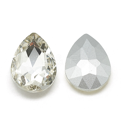 Pointed Back Glass Rhinestone Cabochons RGLA-T081-18x25mm-01-1