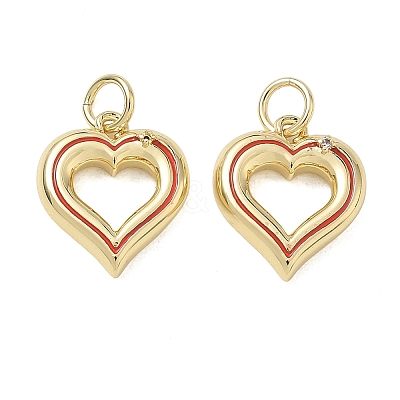Brass & Enamel Pendants KK-CBAD360-07G-02-1