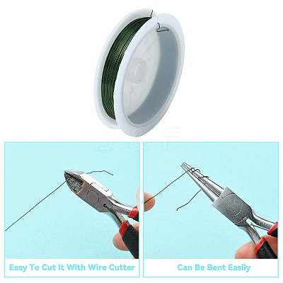Round Copper Jewelry Wire CWIR-S002-0.4mm-M-1