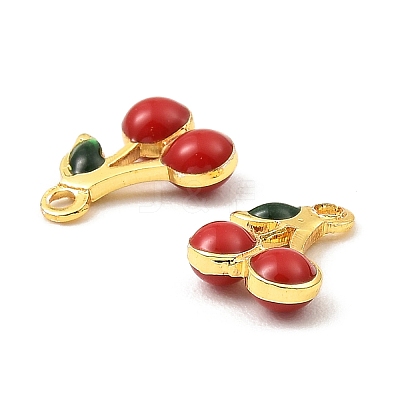 Brass Enamel Charms X-KK-K337-01G-01-1