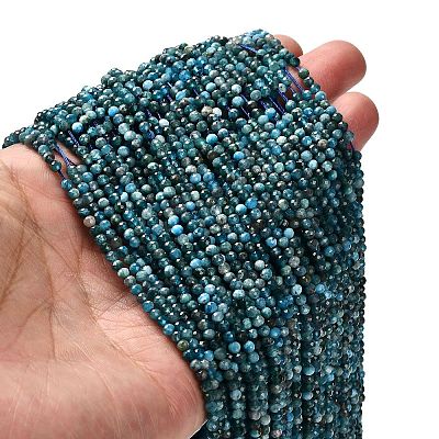 Natural Apatite Beads Strands G-RM2025-28-3mm-1