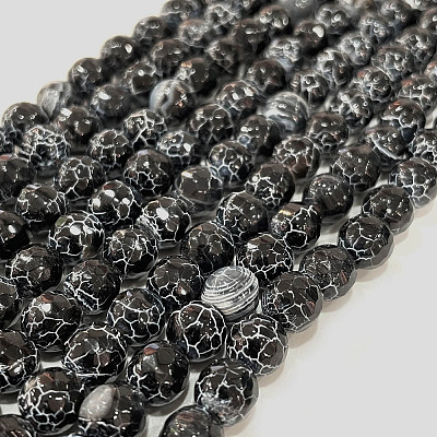 Crackle Agate Beads Strands G-A002-1-1