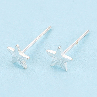 925 Sterling Silver Stud Earrings STER-N017-12B-S-1