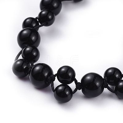 Adjustable Nylon Cord Braided Bead Bracelets BJEW-JB04520-05-1