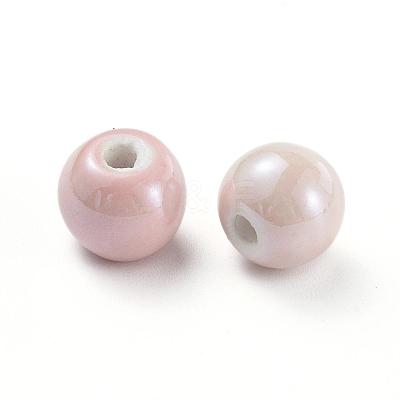 Glazed Porcelain Beads PORC-D001-12mm-08-1