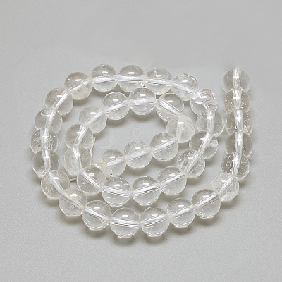 Natural Quartz Crystal Beads Strands G-R446-4mm-29-1