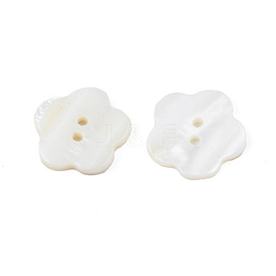 Natural Freshwater Shell Buttons SHEL-N026-181-1