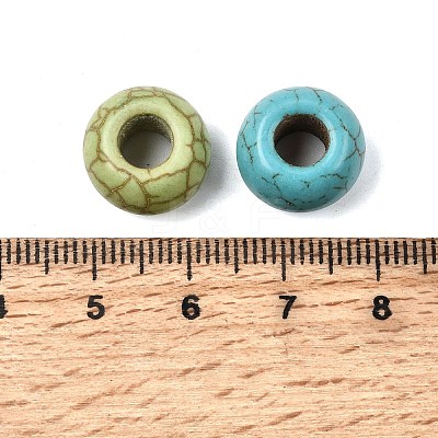Synthetic Gemstone European Beads TURQ-S283-34-1