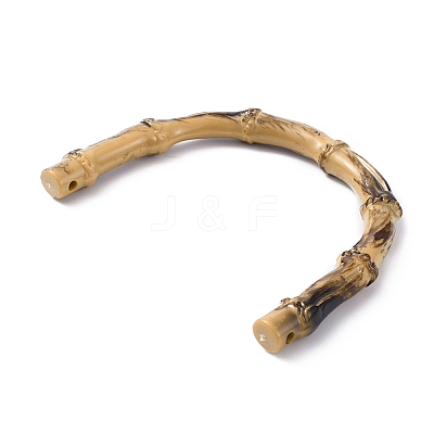 Plastic Imitation Bamboo U-Shaped Bag Handles FIND-WH0010-28B-1