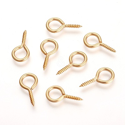 304 Stainless Steel Screw Eye Pin Peg Bails STAS-F194-01G-1