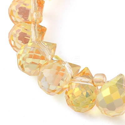 Electroplate Glass Beads Strands EGLA-D030-17J-1