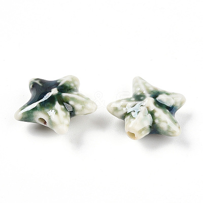 Handmade Porcelain Beads PORC-N008-09H-1
