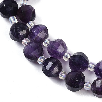 Natural Amethyst Beads Strands G-G182-B50-05-1