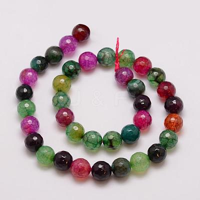 Natural Agate Bead Strands G-G882-10mm-C07-2-1