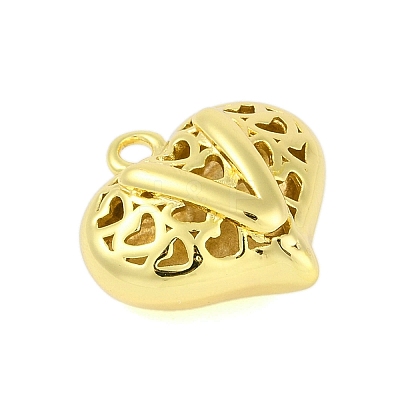 Hollow Brass Pendants for Valentine's Day KK-M289-03V-G-1