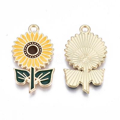 Eco-Friendly Alloy Enamel Pendants X-ENAM-Q437-005-NR-1