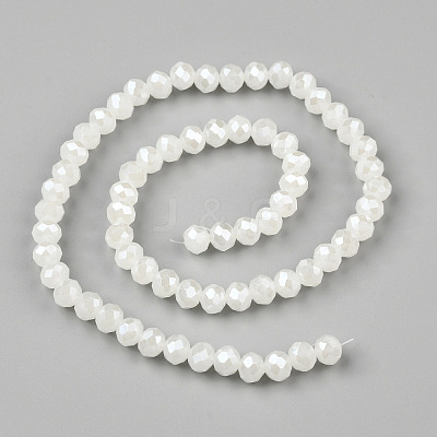 Electroplate Glass Beads Strands EGLA-A034-J6mm-A08-1