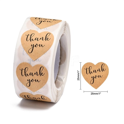 1 Inch Thank You Stickers DIY-G021-13A-1