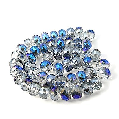 Electorplated Glass Beads EGLA-E005-05-1