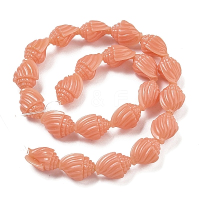 Synthetic Coral Carved Beads Strands CORA-I023-07E-1