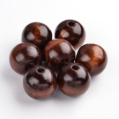 Natural Wood Beads X-TB25MMY-6-1