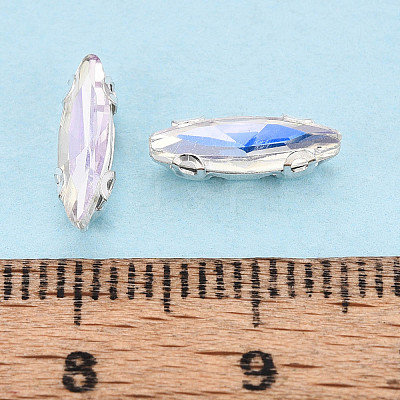Sew on Rhinestone Montee Beads KK-T071-02E-1