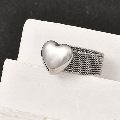 304 Stainless Steel Finger Rings for Women RJEW-K258-11P-1