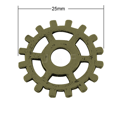 Tibetan Style Alloy Steampunk Pendants TIBEP-AB5006-AB-FF-1