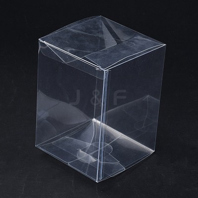 Rectangle Transparent Plastic PVC Box Gift Packaging CON-F013-01J-1