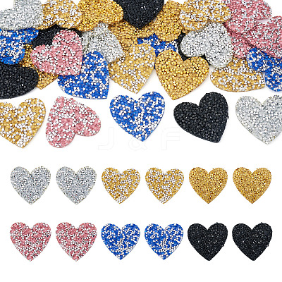 Polyester Hotfix Rhinestone Iron on Patches Applique Patch FIND-TA0002-53C-1