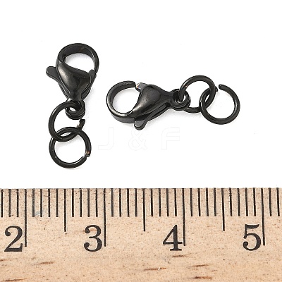 304 Stainless Steel Lobster Claw Clasps STAS-K313-01C-EB-1