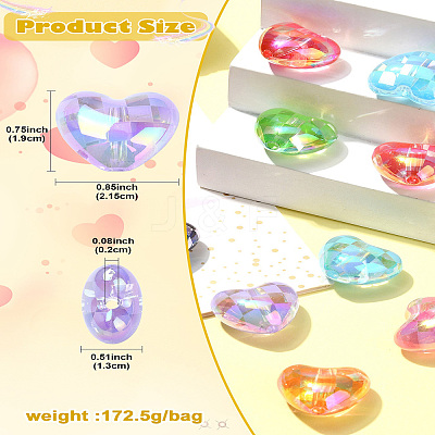 UV Plating Acrylic Beads OACR-CJC0009-07-1