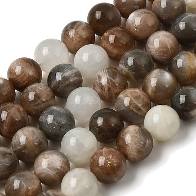 Natural Multi-Moonstone Beads Strands G-J157-12mm-06-1
