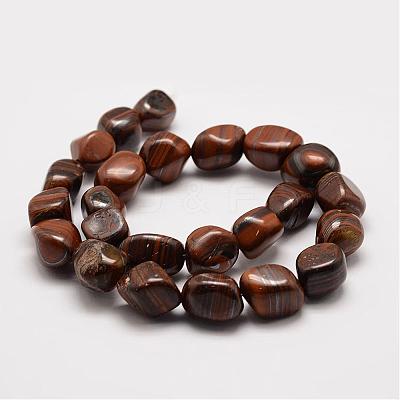 Natural Tiger Iron Bead Strands G-K153-D04-1