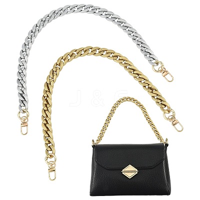 2Pcs Acrylic Linking Bag Extender Chains HJEW-FS00091-01-1