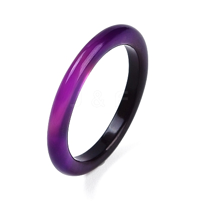 Dyed & Heated Natural Agate Finger Rings for Women RJEW-Z075-01M-1