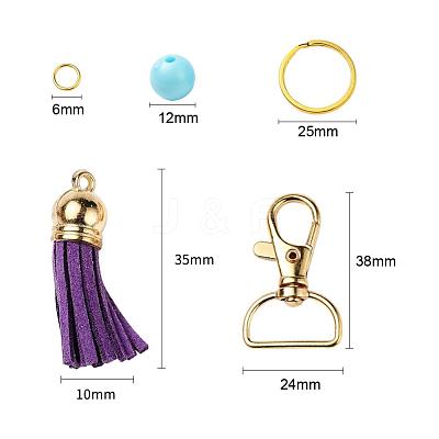 DIY Keychain Making Kits DIY-YW0002-93G-1