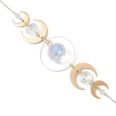 Teardrop Glass Hanging Suncatchers HJEW-JM04401-1