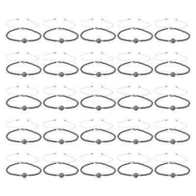 Nylon Thread Braided Beads Bracelets BJEW-JB04346-04-1