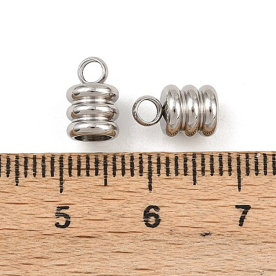 Tarnish Resistant 201 Stainless Steel Cord Ends STAS-R063-27-1