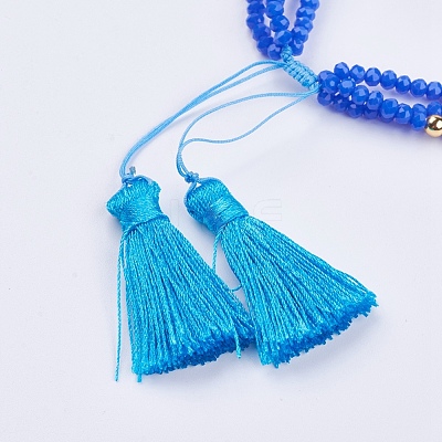 Glass Multi-strand Bracelets BJEW-I237-01A-1