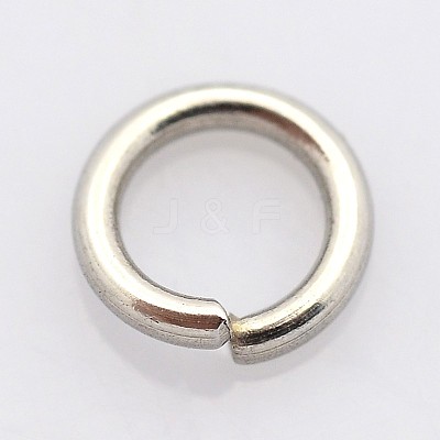 Tarnish Resistant 304 Stainless Steel Open Jump Rings STAS-E067-07-5mm-1