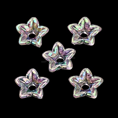 Transparent Acrylic Bead Caps AC-CBA1E6C-06C-08-1