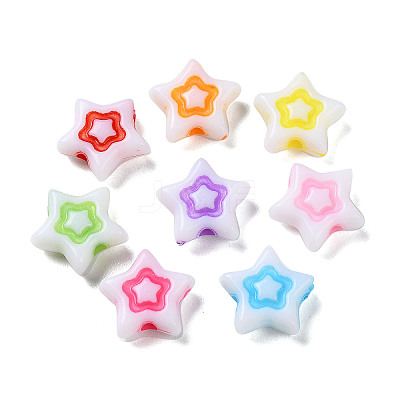 Opaque Acrylic Beads SACR-P031-19A-1