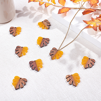 Resin & Wood Pendants RESI-SC0001-15F-1