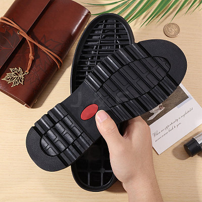 Anti Skid Rubber Shoes Bottom Heel Sole AJEW-WH0816-075-1