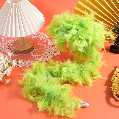 Turkey Feather Fluff Boa for Dancing DIY-WH0568-10E-1