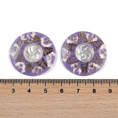 Dyed Natural Shell Cabochons SHEL-P018-01A-02-1